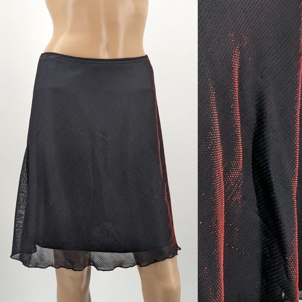 NWT Vintage 90s y2k All That Jazz Metallic Mini Skirt Whimsigoth Size M